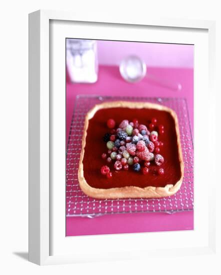 Berry Crostata (Shortbread with Berry Cream Filling)-Michael Boyny-Framed Photographic Print