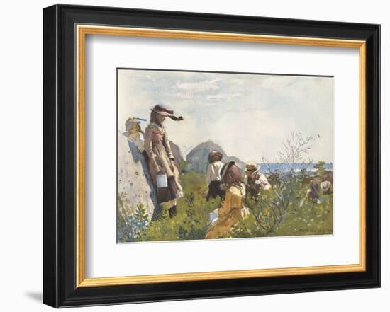 Berry Pickers, 1873-Winslow Homer-Framed Art Print