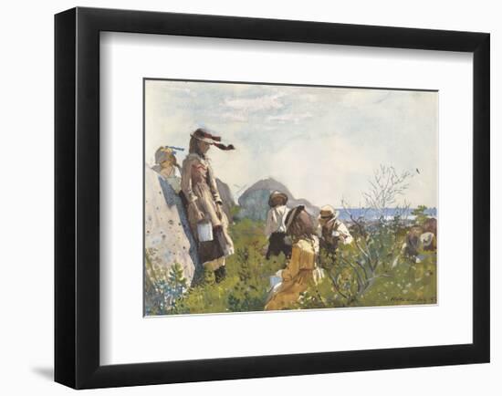 Berry Pickers, 1873-Winslow Homer-Framed Art Print