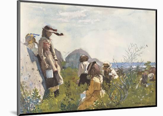 Berry Pickers, 1873-Winslow Homer-Mounted Art Print