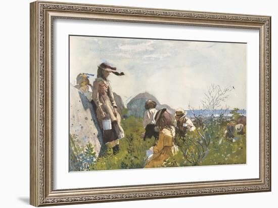 Berry Pickers, 1873-Winslow Homer-Framed Art Print