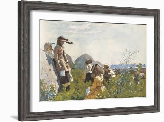 Berry Pickers, 1873-Winslow Homer-Framed Art Print