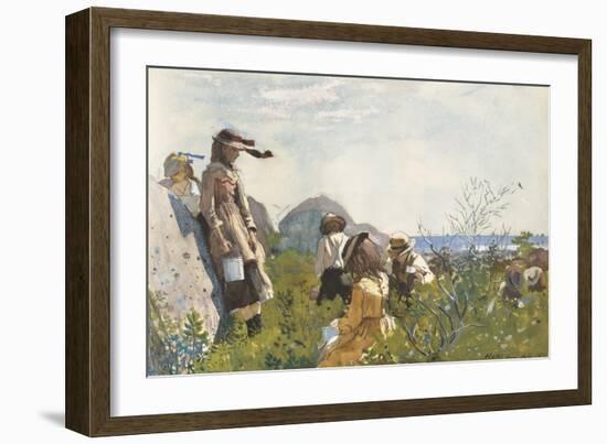 Berry Pickers, 1873-Winslow Homer-Framed Art Print