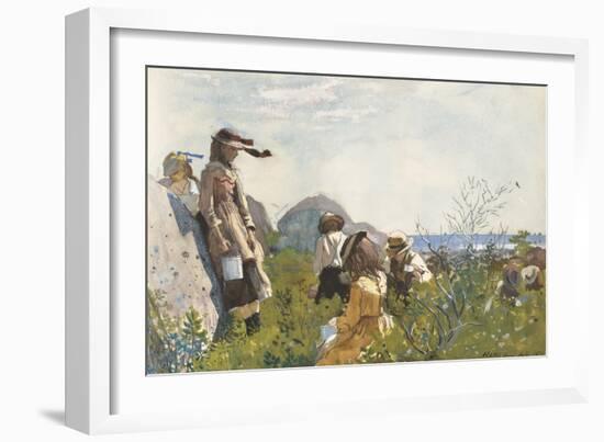 Berry Pickers, 1873-Winslow Homer-Framed Art Print