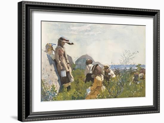 Berry Pickers, 1873-Winslow Homer-Framed Art Print