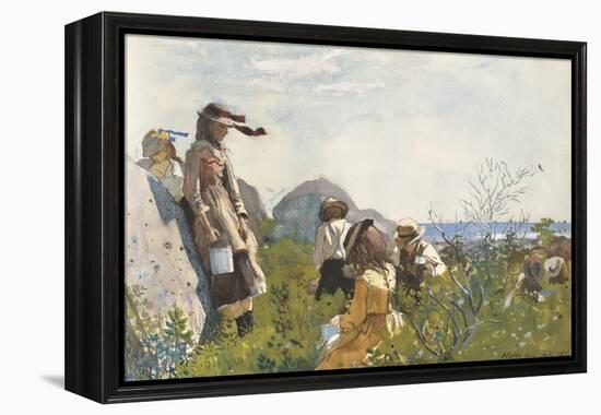 Berry Pickers, 1873-Winslow Homer-Framed Stretched Canvas