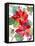 Berry Poinsettias-Lanie Loreth-Framed Stretched Canvas