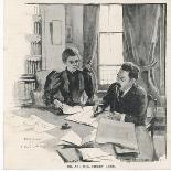 Sidney and Beatrice Webb Economists and Social Theorists Working Together-Bertha Newcombe-Stretched Canvas