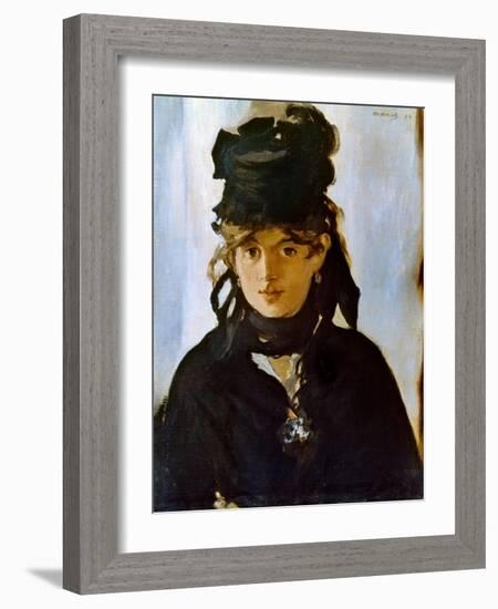 Berthe Morisot (1841-1895)-Edouard Manet-Framed Giclee Print