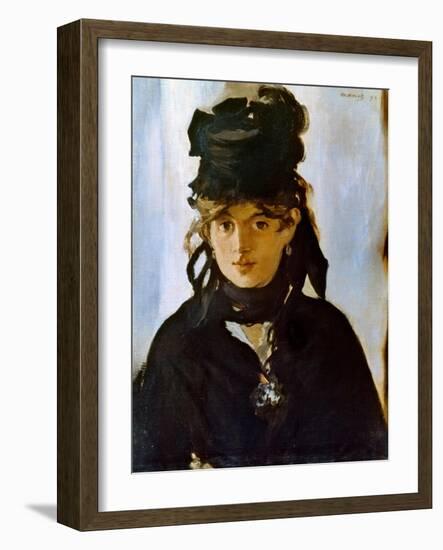 Berthe Morisot (1841-1895)-Edouard Manet-Framed Giclee Print