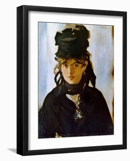 Berthe Morisot (1841-1895)-Edouard Manet-Framed Giclee Print