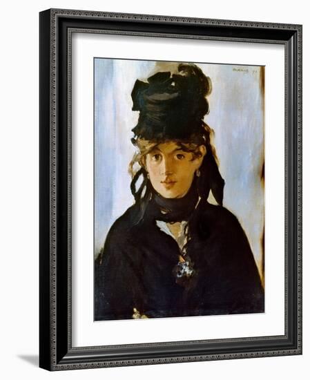 Berthe Morisot (1841-1895)-Edouard Manet-Framed Giclee Print