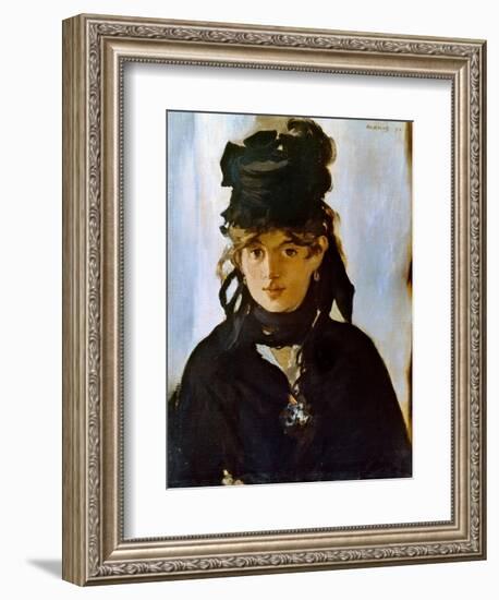 Berthe Morisot (1841-1895)-Edouard Manet-Framed Giclee Print