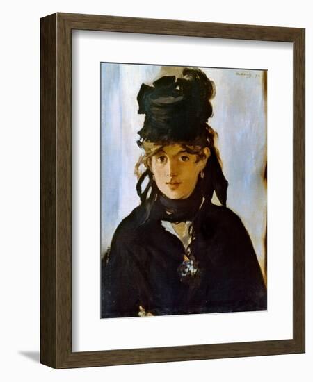 Berthe Morisot (1841-1895)-Edouard Manet-Framed Giclee Print