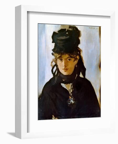 Berthe Morisot (1841-1895)-Edouard Manet-Framed Giclee Print