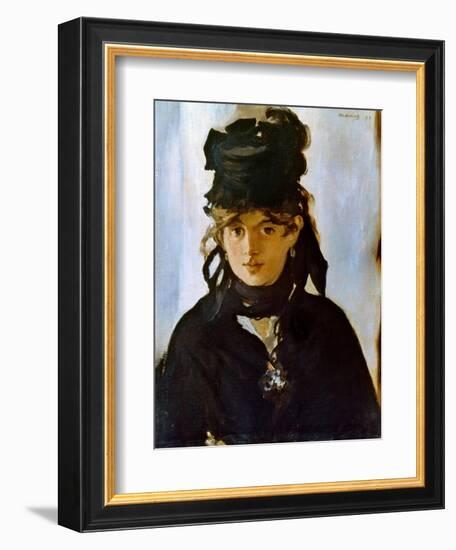 Berthe Morisot (1841-1895)-Edouard Manet-Framed Giclee Print