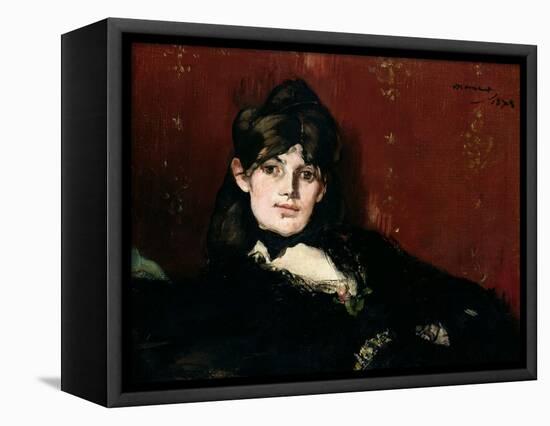 Berthe Morisot (1841-95) Reclining, 1873-Edouard Manet-Framed Premier Image Canvas