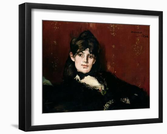 Berthe Morisot (1841-95) Reclining, 1873-Edouard Manet-Framed Giclee Print