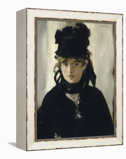 Berthe Morisot au bouquet de violettes-Edouard Manet-Framed Premier Image Canvas