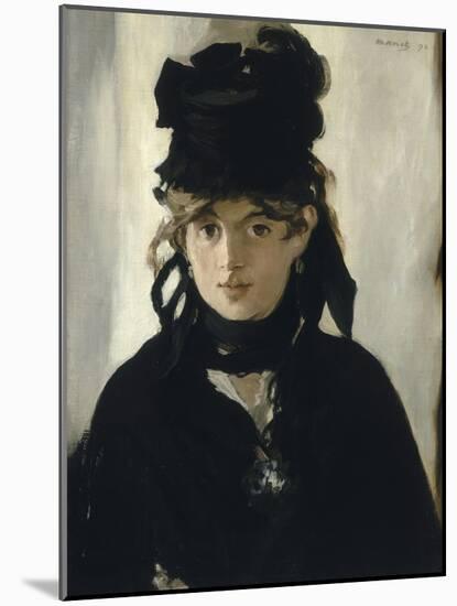 Berthe Morisot au bouquet de violettes-Edouard Manet-Mounted Giclee Print