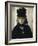 Berthe Morisot au bouquet de violettes-Edouard Manet-Framed Giclee Print