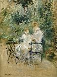 Eugene Manet (1833-92) with His Daughter at Bougival, c.1881-Berthe Morisot-Giclee Print