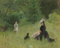 The Garden at Bougival, 1884-Berthe Morisot-Framed Giclee Print