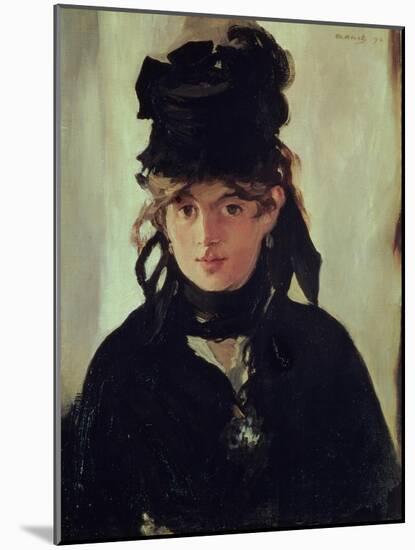 Berthe Morisot with a Bouquet of Violets, 1872-Edouard Manet-Mounted Giclee Print