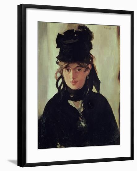 Berthe Morisot with a Bouquet of Violets, 1872-Edouard Manet-Framed Giclee Print