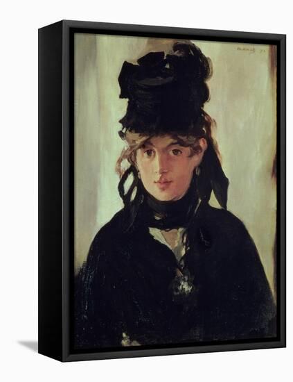 Berthe Morisot with a Bouquet of Violets, 1872-Edouard Manet-Framed Premier Image Canvas