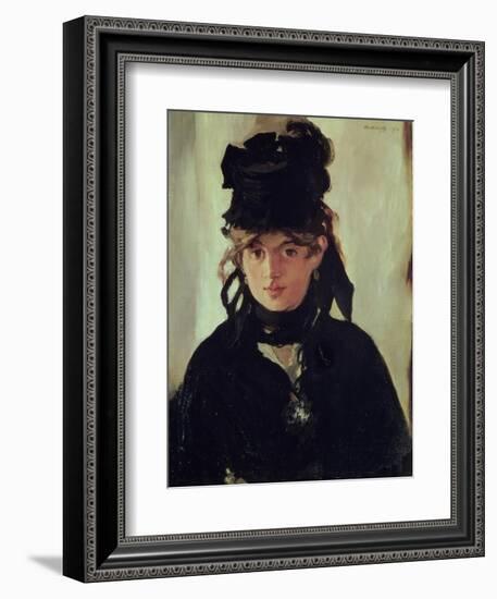 Berthe Morisot with a Bouquet of Violets, 1872-Edouard Manet-Framed Giclee Print