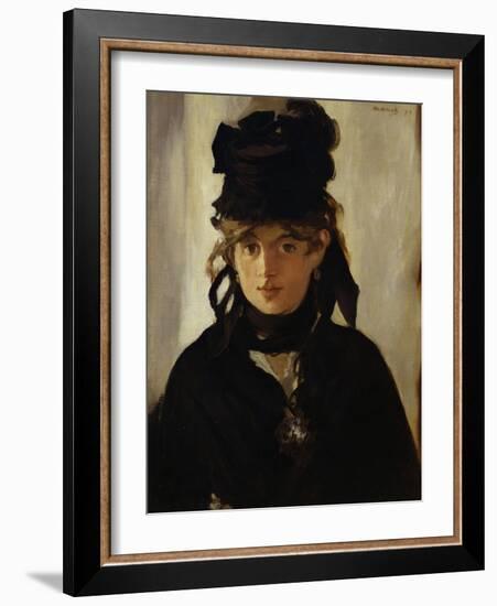 Berthe Morisot with Bouquet of Violets, 1872-Edouard Manet-Framed Giclee Print