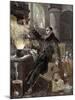 Berthold Schwarz Discovering Gunpowder-null-Mounted Giclee Print