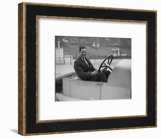 Bertie Kensington Moir in an Aston Martin crude test body, Brooklands, c1921-Bill Brunell-Framed Photographic Print