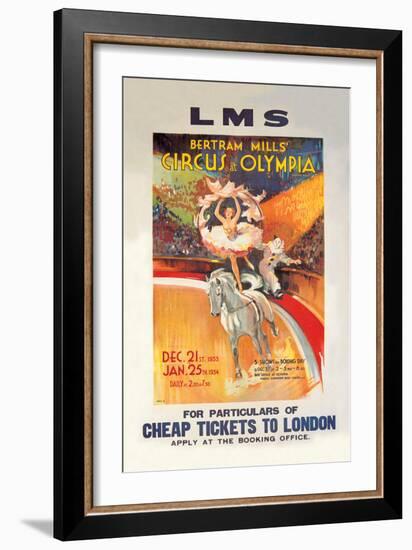 Bertram Mills' Circus at Olympia-null-Framed Art Print