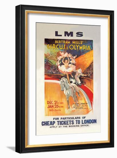 Bertram Mills' Circus at Olympia-null-Framed Art Print