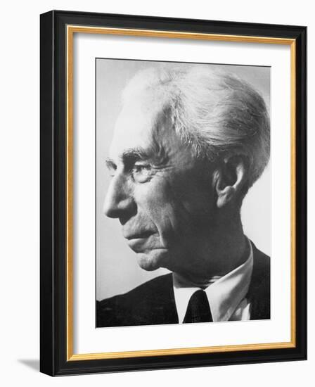 Bertrand Arthur William Russell (1872-197), British Philosopher and Mathematician-null-Framed Photographic Print