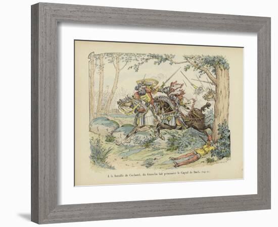 Bertrand Du Guesclin Captures the Captal De Buch at the Battle of Cocherel, 1364-Paul de Semant-Framed Giclee Print