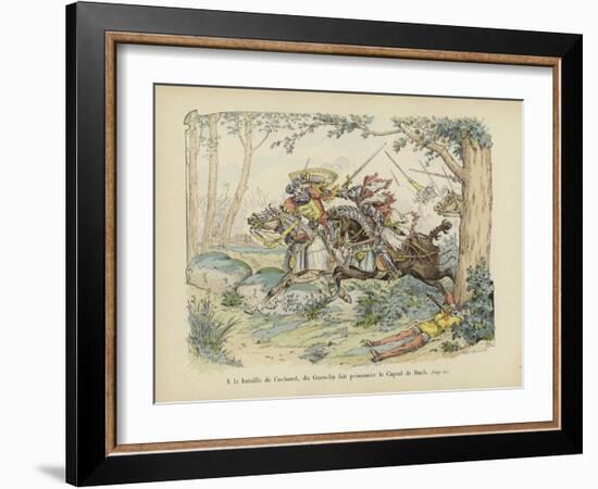 Bertrand Du Guesclin Captures the Captal De Buch at the Battle of Cocherel, 1364-Paul de Semant-Framed Giclee Print