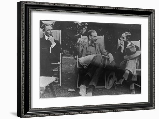 Bertrand Russell, J. M. Keynes and Lytton Strachey, c.1917-English Photographer-Framed Photographic Print