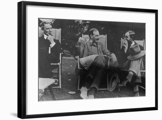 Bertrand Russell, J. M. Keynes and Lytton Strachey, c.1917-English Photographer-Framed Photographic Print