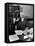 Bertrand Russell Sitting at His Desk at California University at Los Angeles-Peter Stackpole-Framed Premier Image Canvas