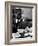 Bertrand Russell Sitting at His Desk at California University at Los Angeles-Peter Stackpole-Framed Photographic Print