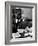 Bertrand Russell Sitting at His Desk at California University at Los Angeles-Peter Stackpole-Framed Photographic Print