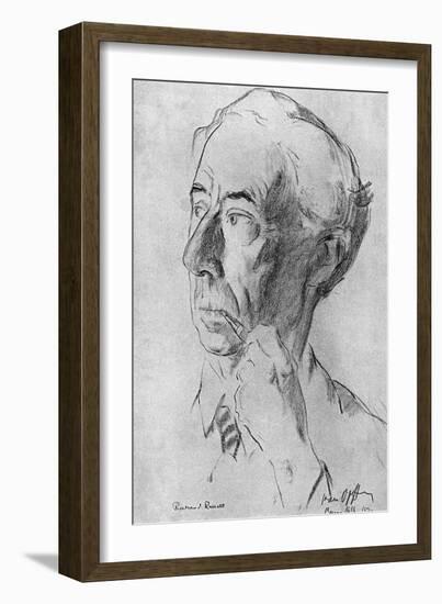 Bertrand Russell-Ivan Opffer-Framed Art Print