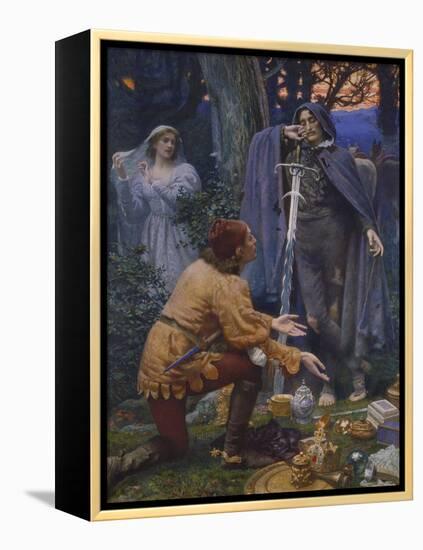 Bertuccio's Bride, 1845-Edward Robert Hughes-Framed Premier Image Canvas