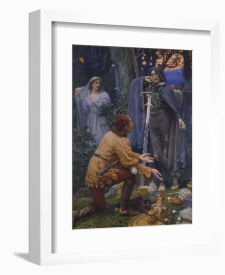 Bertuccio's Bride, 1845-Edward Robert Hughes-Framed Giclee Print