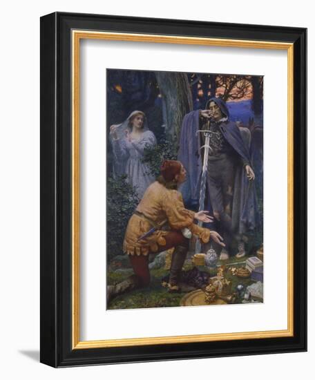 Bertuccio's Bride, 1845-Edward Robert Hughes-Framed Giclee Print