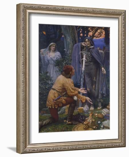 Bertuccio's Bride, 1845-Edward Robert Hughes-Framed Giclee Print