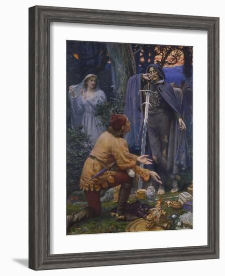 Bertuccio's Bride, 1845-Edward Robert Hughes-Framed Giclee Print